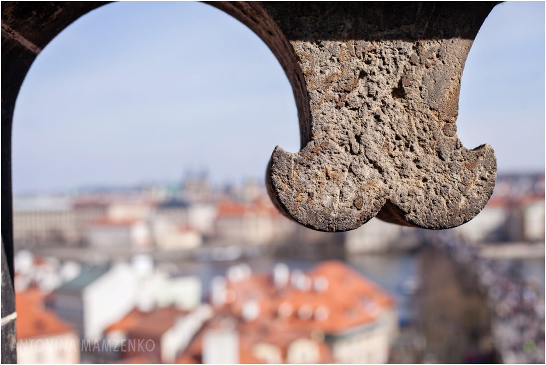 Glimpse of Charles Bridge from The Lesser Town Bridge Tower