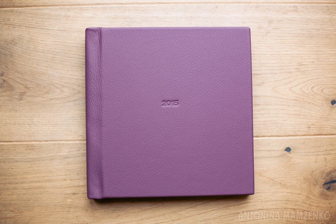 purple leather family heirloom fine art album