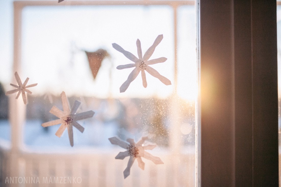 snowflake window decorations